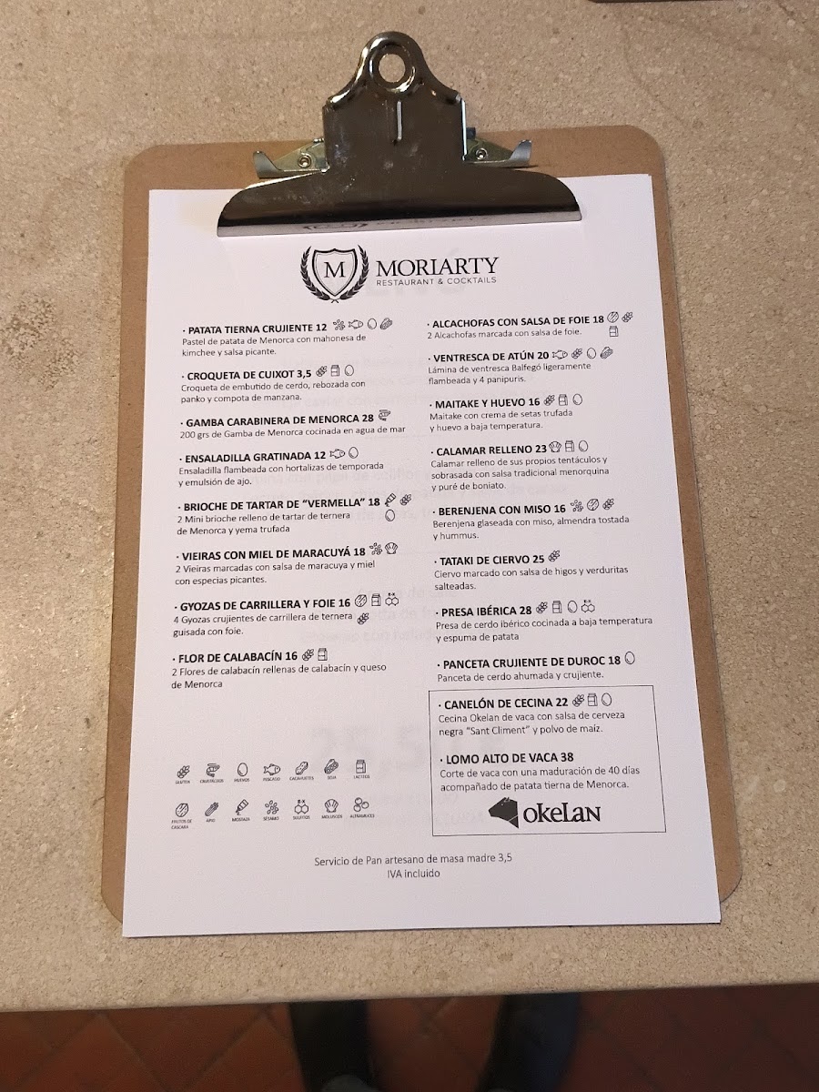 Menu Moriarty Gintonic Club-5