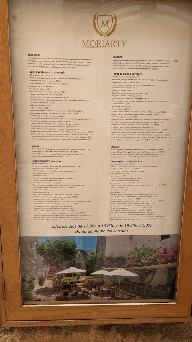 Menu Moriarty Gintonic Club-7